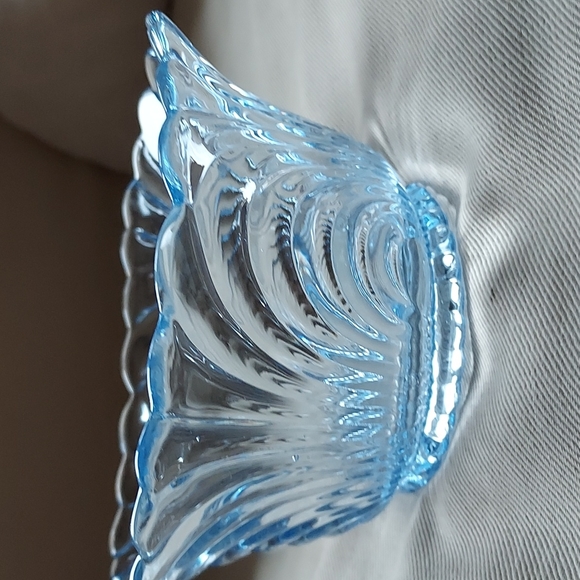 💙Cambridge ice Moonlight Blue Caprice bowl underplate art deco mayonnaise bowl - Picture 9 of 17